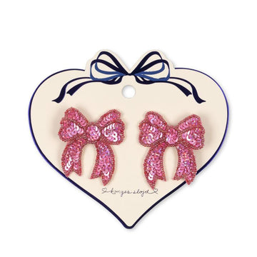 Haarspeldjes Sequin Bow 2-pack - Rapture rose